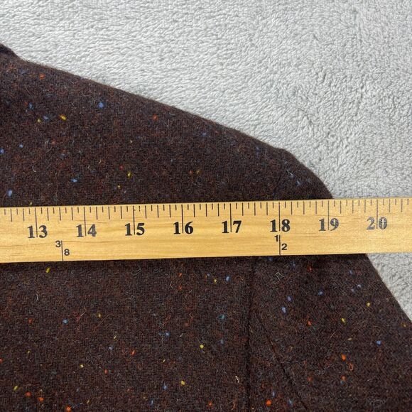 StudioSuits Harris Tweed Blazer Jacket Mens 40S Brown Speckled Wool Hand Crafted - Picture 13 of 15